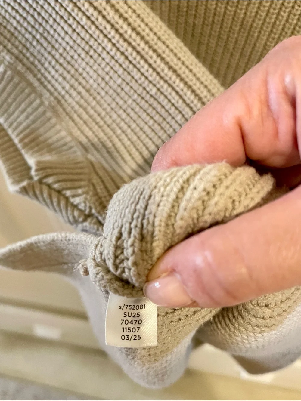 Loft Lou & Grey Knit Pocket Sweater in Taupe - Medium - Picture 4 of 4